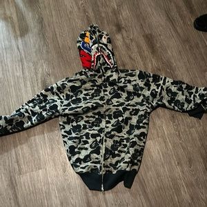 Gray bape zip up